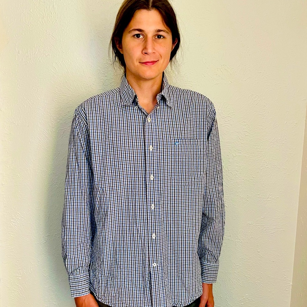 Southern Tide Gingham Button Up Shirt